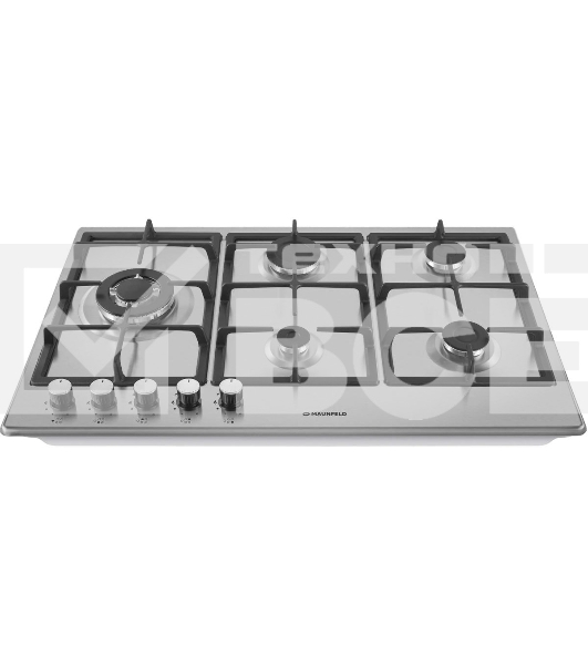Газовая панель Maunfeld EGHS.95.33CS/G, 5 конфорок, нержавеющая сталь, серебристый