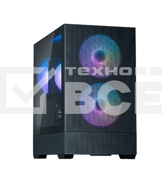 Компьютерный корпус ZALMAN P30 AIR, MATX, BLACK, WINDOW, 2xCombo (3.5'' or 2.5''), 3x2.5