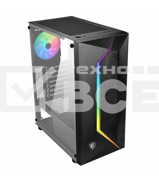 Компьютерный корпус MidiTower MSI MAG VAMPIRIC 100R (ATX, без БП, ARGB, 2xUSB 2.0 Type-A + USB3.2 Type-A) (306-7G07R25-809)