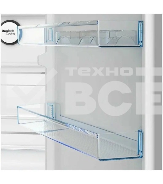 Холодильник Beko B3RCNK362HG серый двухкамерный 220/100л морозилка снизу, No Frost