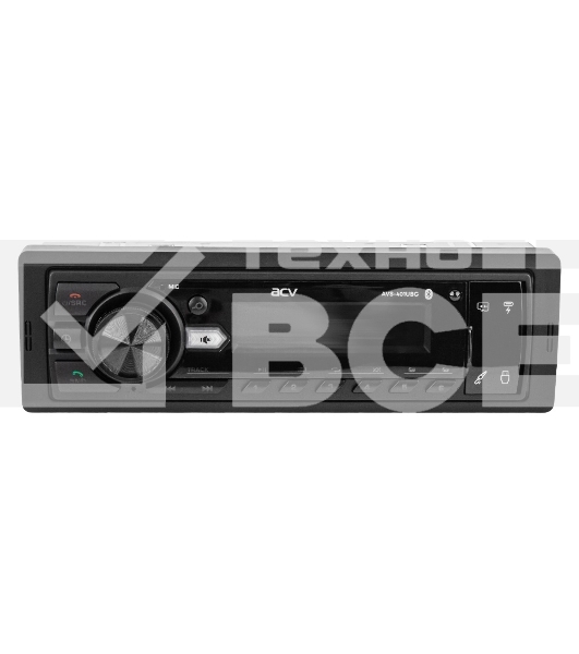 Автомагнитола ACV AVS-401UBG 1DIN 4x50Вт v5.0 AUX 2 (43342)