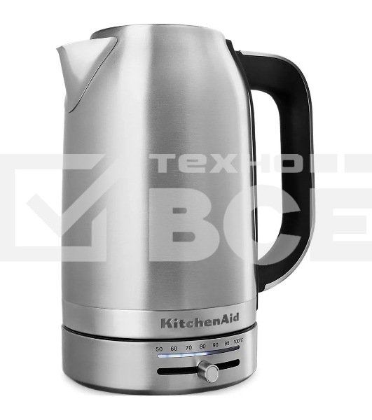 Чайник электрический KitchenAid 5KEK1701ESX стальной, 1,7 л, 2400 Вт