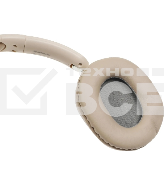 Гарнитура беспроводная Defender FreeMotion B640 бежевый, микрофон, Bluetooth