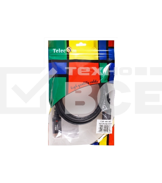 Кабель Telecom HDMI 19M/M,ver. 2.1, 8K@60 Hz 2m метал разъемы