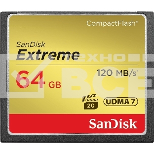 Флеш карта CF 64Gb SanDisk Extreme 120Mb/s