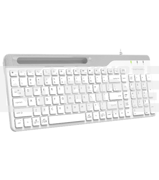 Клавиатура проводная A4Tech Fstyler FK25, USB, белый/серый