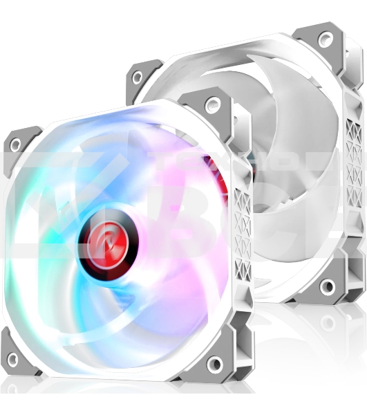 Вентилятор для корпуса Case Cooler Raijintek AGERAS 12 ARGb-1 (120x120x25мм, 4-pin PWM, 67.38CFM, 33dBA, 2200RPM, белый)