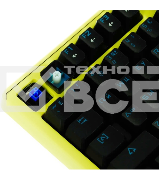 Клавиатура проводная A4Tech Bloody B810RC Punk USB желтый/черный