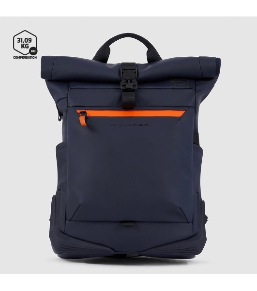 Рюкзак мужской Piquadro Corner 2.0 CA6291C2OW/BLU роллтоп синий ткань