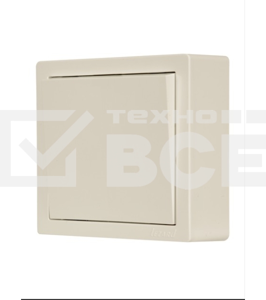 Выключатель 1-кл. ОП LETO крем LEZARD 752-0300-100