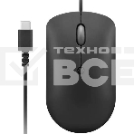 Мышь проводная Lenovo 400 черный, 2400 dpi, USB-C, кнопки - 4, фото3