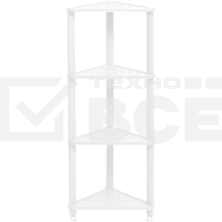 Этажерка VIOLET VIKEA 4-х ярусная (белый) 786406