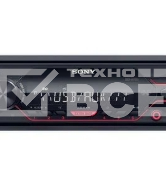 Автомагнитола Sony DSX-A110, 1 DIN, USB Type-A, AUX, съёмная панель