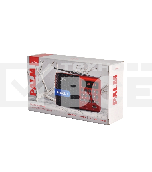 Радиоприемник PERFEO (PF_D0565) PALM, красный