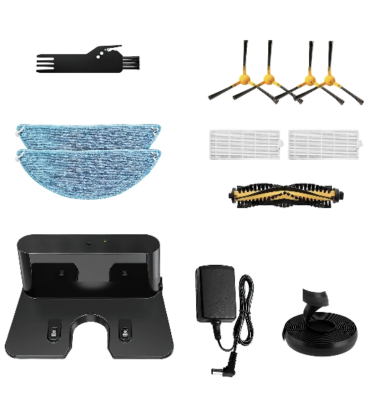 Робот-пылесос BBK BV3504 темный океан, 25 Вт, 2600 мАч Li-Ion, уборка комбинированная, пылесборник контейнер 0.6 л