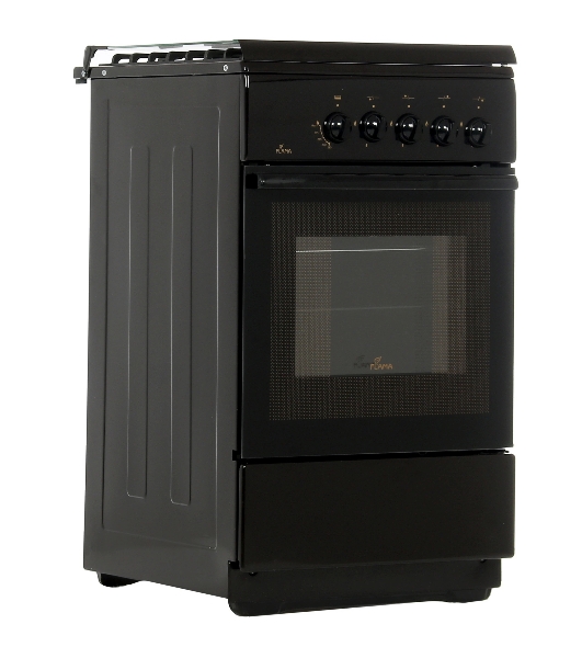 Плита Газовая Flama FG 24022 B коричневый (стеклянная крышка) реш.чугун