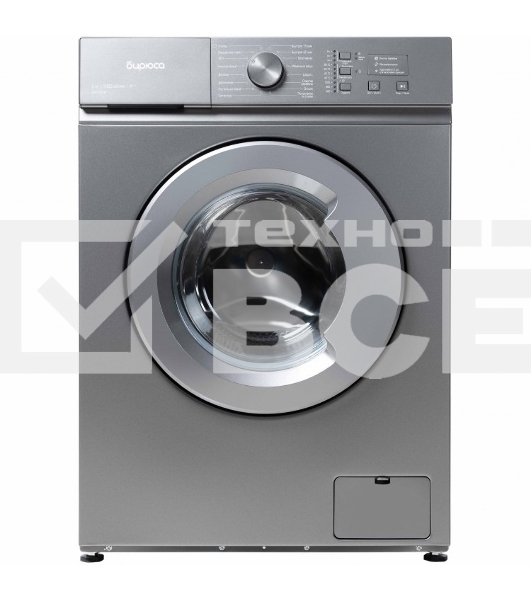 Стиральная машина Бирюса WM-SM510/04 M Металлик, загрузка фронтальная 5 кг, 1000 об/мин, класс А++