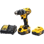 Дрель-шуруповерт аккумуляторная DeWalt DCD791P2 18.0 в бесщеточный двиг. 460Вт 27/70Нм 0-550/2000 об./мин. БЗП, фото 1