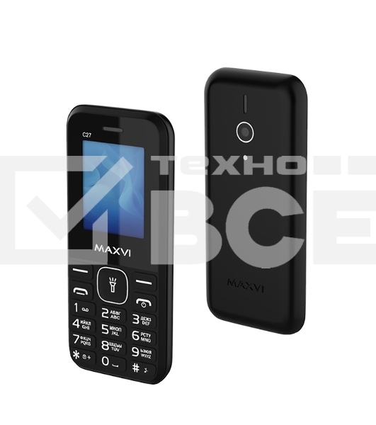 Мобильный телефон Maxvi C27 черный
