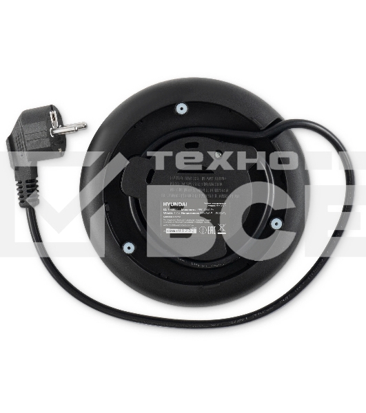 Чайник электрический Hyundai HYK-S4017 1.7л. 2200Вт черный корпус: металл