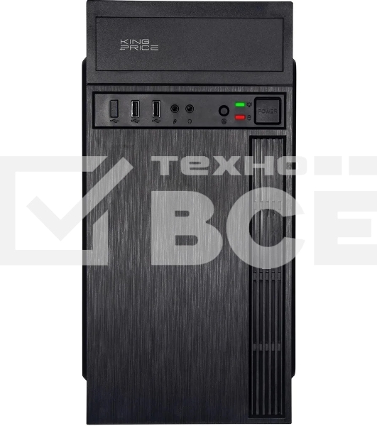 Компьютерный корпус KingPrice KPCC-MN210 черный без БП mATX 1x80mm 2x120mm 2xUSB2.0 audio
