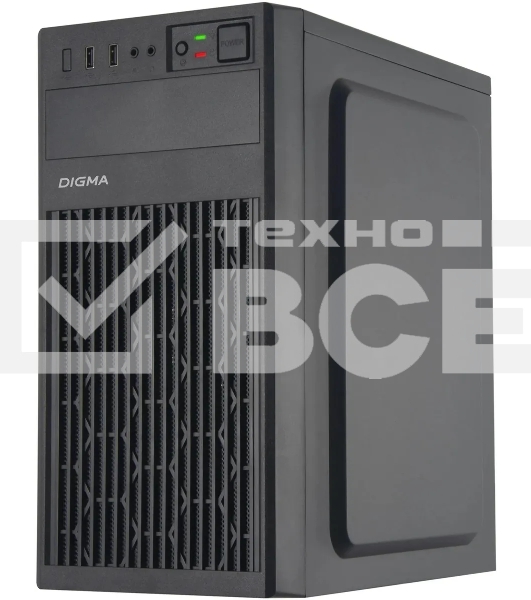 Компьютерный корпус Digma DCC-MN302 черный без БП mATX 1x80mm 2x120mm 1xUSB2.0 1xUSB3.0 audio