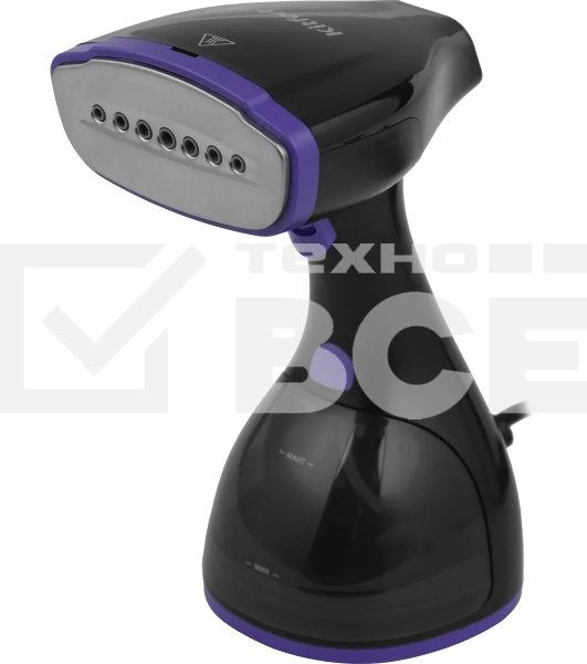 Отпариватель ручной Kitfort КТ-9121-1 1500Вт черный/фиолетовый