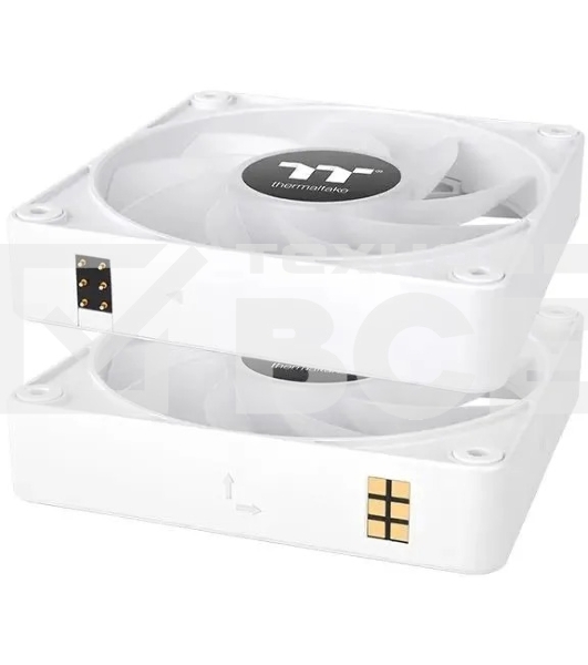 Вентилятор для корпуса Thermaltake CT120 EX Sync ARGB 120х120x25 белый 4-pin 28.5дБ (упак.:3шт) (CL-F190-PL12SW-A) Ret