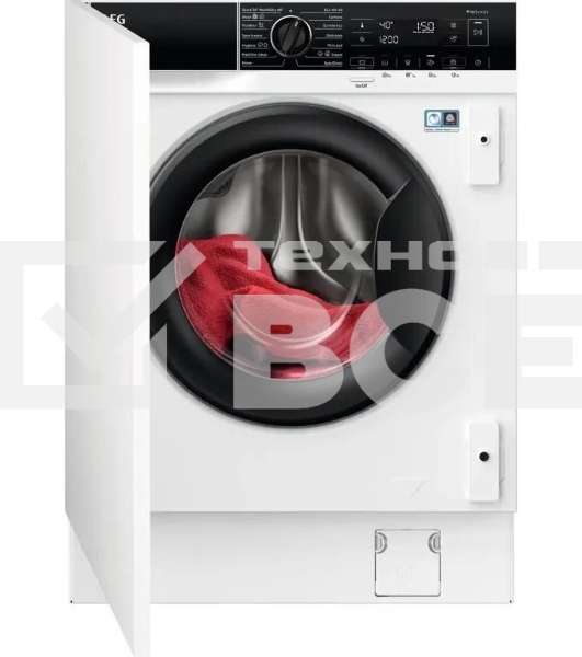Стиральная машина встраиваемая AEG L7WBE68SI белый, загрузка фронтальная 8 кг, 1551 об/мин., класс: D