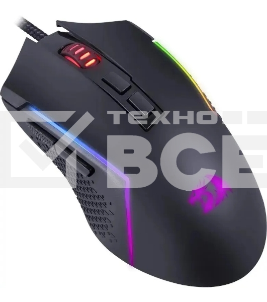 Мышь проводная Redragon Trident Lite черный, 8000 dpi, USB, кнопки - 7