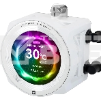 Система водяного охлаждения Thermalright Core Vision 360 ARGB Soc-AM5/AM4/1200/1700/1851 белый 4-pin 28.1dB Al LCD Ret (C-VISION-360-WH-ARGB), фото3