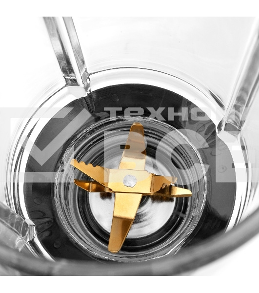 Блендер стационарный BRAYER BR1200BK 1800 Вт, стекл., 1,8 л, 6 титан. ножей, импульс, колка льда, серебристо-черный