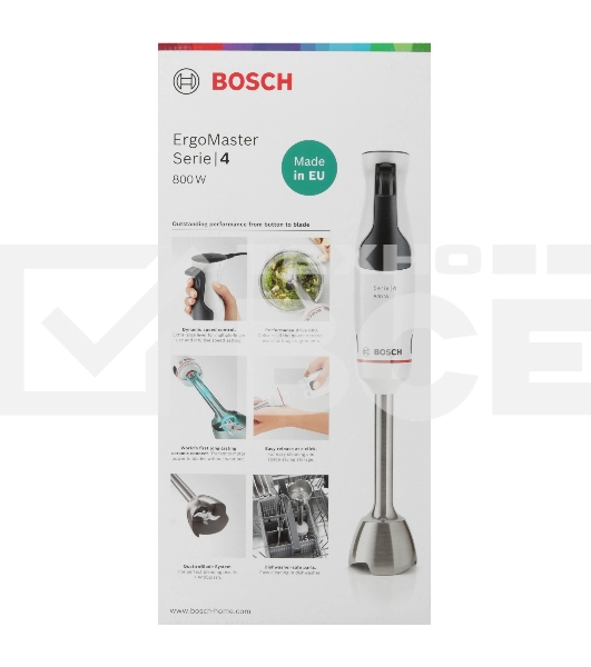Блендер погружной Bosch MSM4W421 800Вт белый