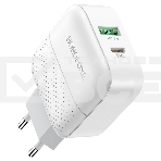 Сетевое зарядное устройство BOROFONE BA46A Premium, один порт USB, один порт Type-C, PD, 18W, 5V, 3.0A, белый, фото10