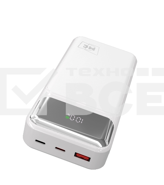Портативный аккумулятор MORE CHOICE (4620202552785) PB29-20 20000mAh 1USB+2Type-C 3.0A 22.5W+PD20W+QC3.0, белый