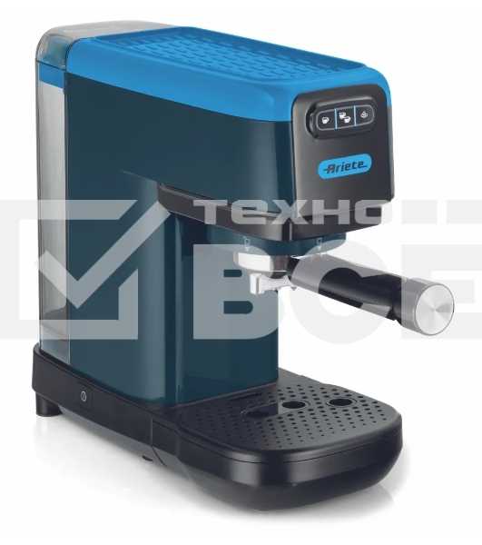 Кофеварка рожковая Ariete 00M139918AR0 маренго/синий, молотый/капсулы, 1,1 л, 1300 Вт, 15 бар