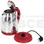 Чайник электрический ВАСИЛИСА ВА-1021 нерж. красный: 1500 Вт, 1,8 л (12), фото2