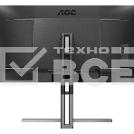 Монитор 27' AOC U27U3CV Nano IPS 3840x2160, 60 Гц (75 Гц макс.), 4 мс, 16:9, 400 кд/м², 2×HDMI 2.0, DP 1.4, USB-C (96 Вт PD), USB Hub (4×USB 3.2 Gen2 + 1×USB-C), RJ-45, 3.5 Jack, динамики (2×3 Вт), DisplayHDR 400, Adaptive-Sync, KVM, черный, фото3