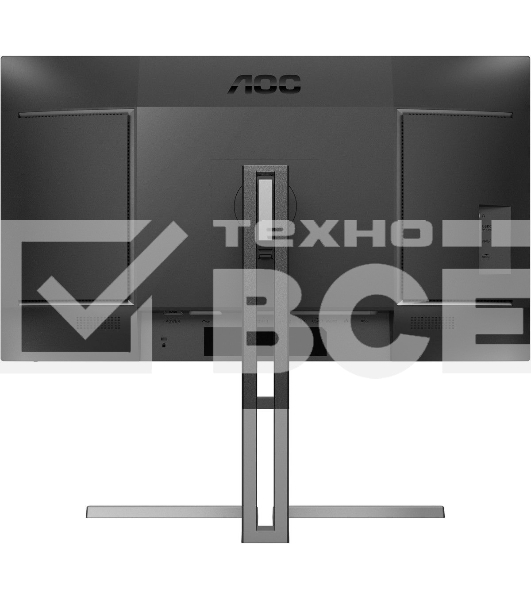 Монитор 27' AOC U27U3CV Nano IPS 3840x2160, 60 Гц (75 Гц макс.), 4 мс, 16:9, 400 кд/м², 2×HDMI 2.0, DP 1.4, USB-C (96 Вт PD), USB Hub (4×USB 3.2 Gen2 + 1×USB-C), RJ-45, 3.5 Jack, динамики (2×3 Вт), DisplayHDR 400, Adaptive-Sync, KVM, черный