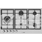 Газовая панель Maunfeld EGHS.95.33CS/G, 5 конфорок, нержавеющая сталь, серебристый, фото 1