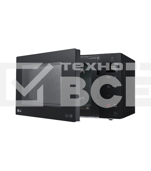 Микроволновая печь LG MB63W35GIB черный, 23 л, 1000 Вт, переключатели - сенсор