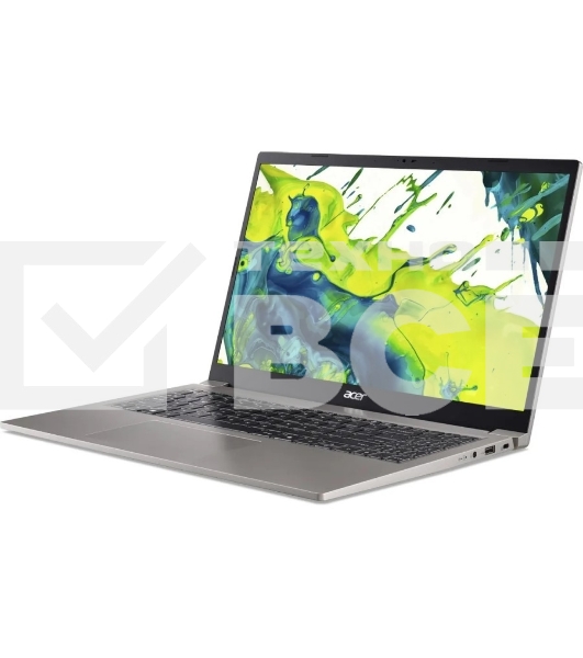 Ноутбук Acer Aspire Lite AL15-33P-3809/15.6'/IPS/Intel Core 3 N355/8Gb/512Gb SSD/Intel Graphics/NoOS/серебристый/1.43kg