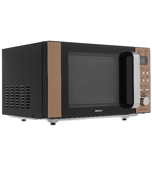 Микроволновая печь Centek CT-1574 черный, 20 л, 700 Вт, переключатели - кнопки, поворотный механизм