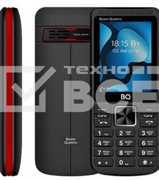 Мобильный телефон BQ 2455 Boom Quattro черный