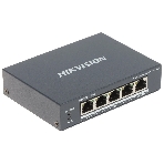 Коммутатор Hikvision DS-3E0505HP-E, 5×1 Гбит/с (4×PoE/Hi-PoE), неуправляемый, фото 1
