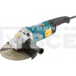 Углошлифовальная машина FIT AG-230/2501, 2500 Вт, 6500 об/мин, КлК 230 мм, 7,1 кг, арм.ротор, б/с щеток, рез.накл, плав.пуск, кор.