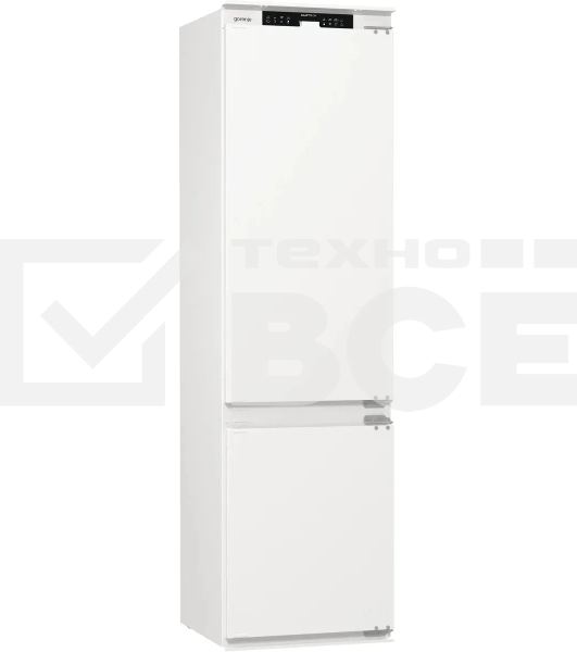 Встраиваемый холодильник Gorenje NRKI519141 белый двухкамерный 207/68 л морозилка снизу, No Frost