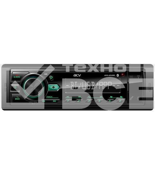 Автомагнитола ACV AVS-401UBG 1DIN 4x50Вт v5.0 AUX 2 (43342)