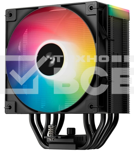 Кулер для процессора DEEPCOOL AG500 BK ARGB V2 черный 120мм алюминий+медь 1900rpm 29.4db 40pin 240W 160мм