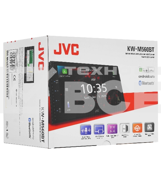 Автомагнитола JVC KW-M560BT 2DIN 4x50Вт